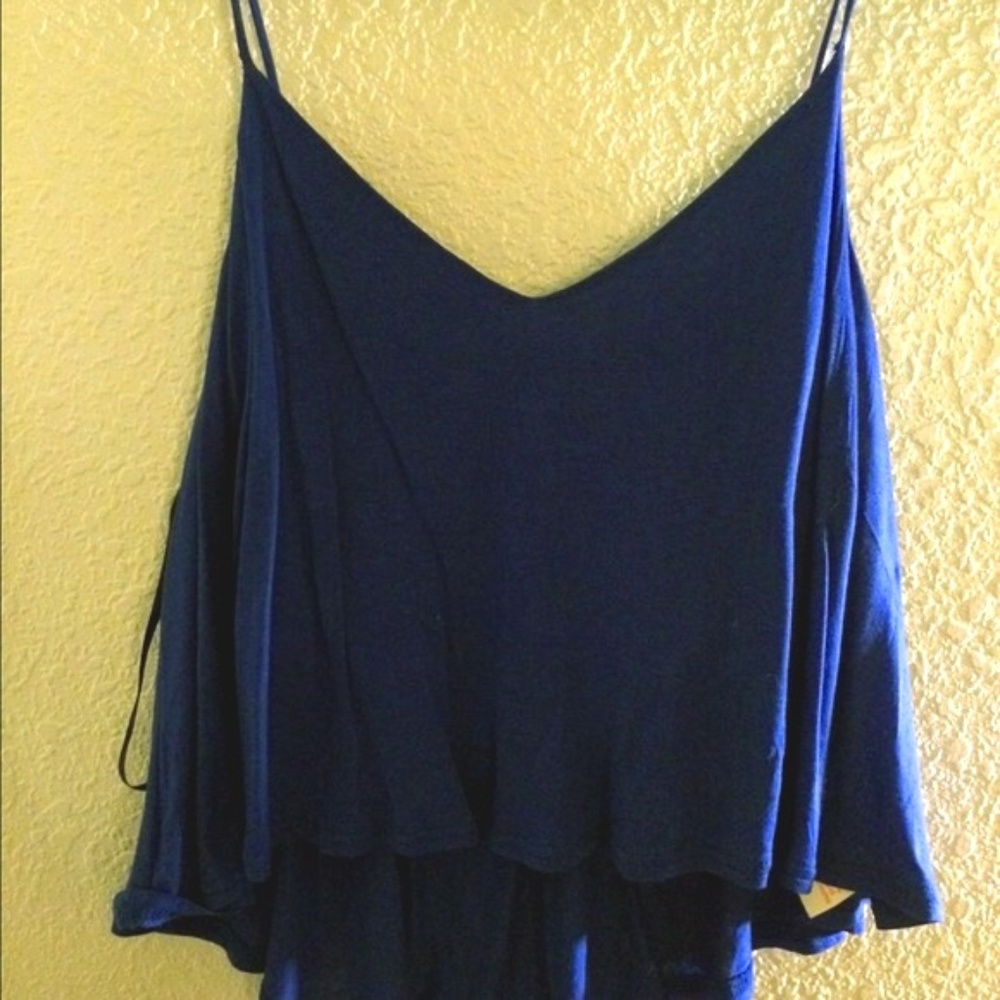 Royal blue crop top